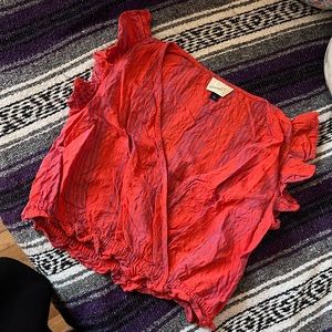 NWOT Pink and Purple Striped Blouse